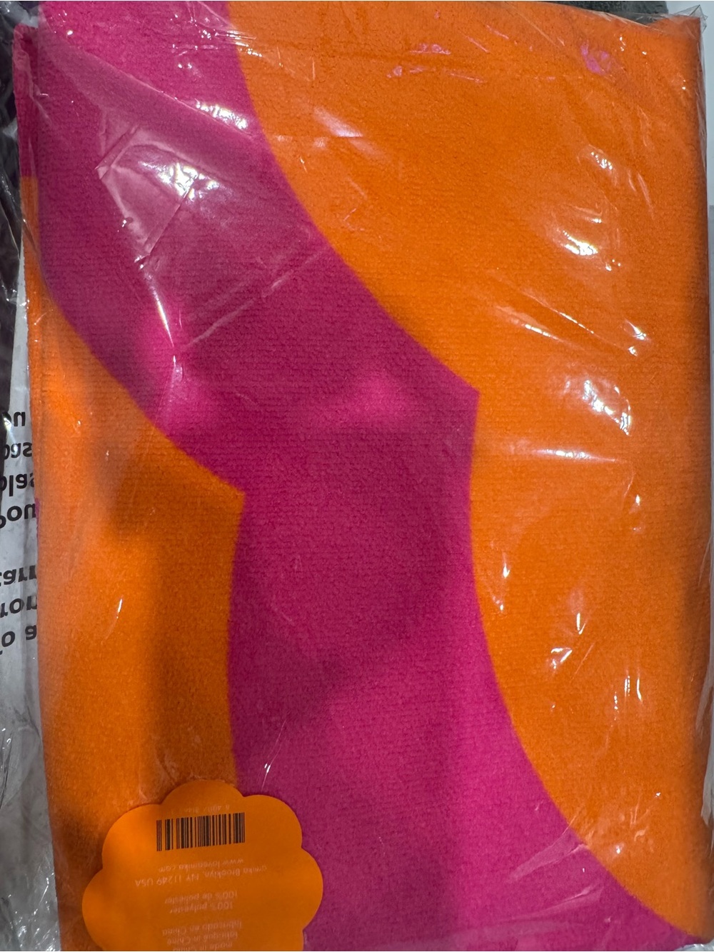 Amika Beach Blanket Orange & Pink brand new in package
